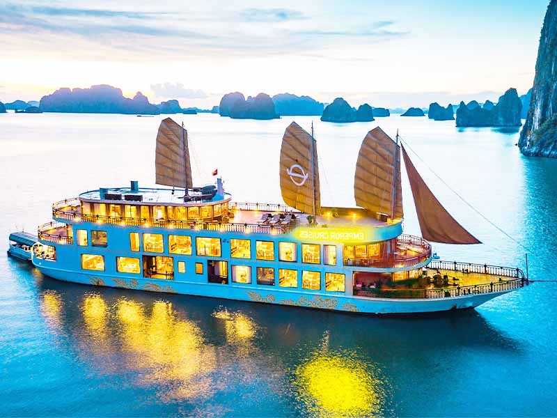 Emperor Cruises - Pinnacle of All-Inclusive Luxury - 2 Days 1 Night - Halong Bay