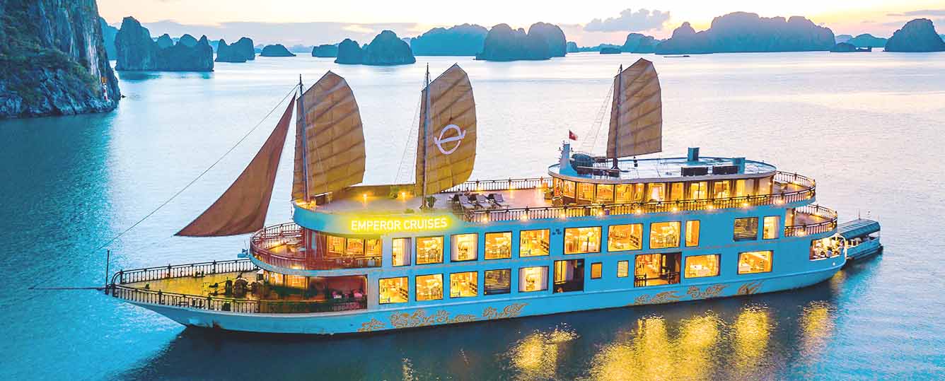 Emperor Cruises - Pinnacle of All-Inclusive Luxury - 2 Days 1 Night - Halong Bay