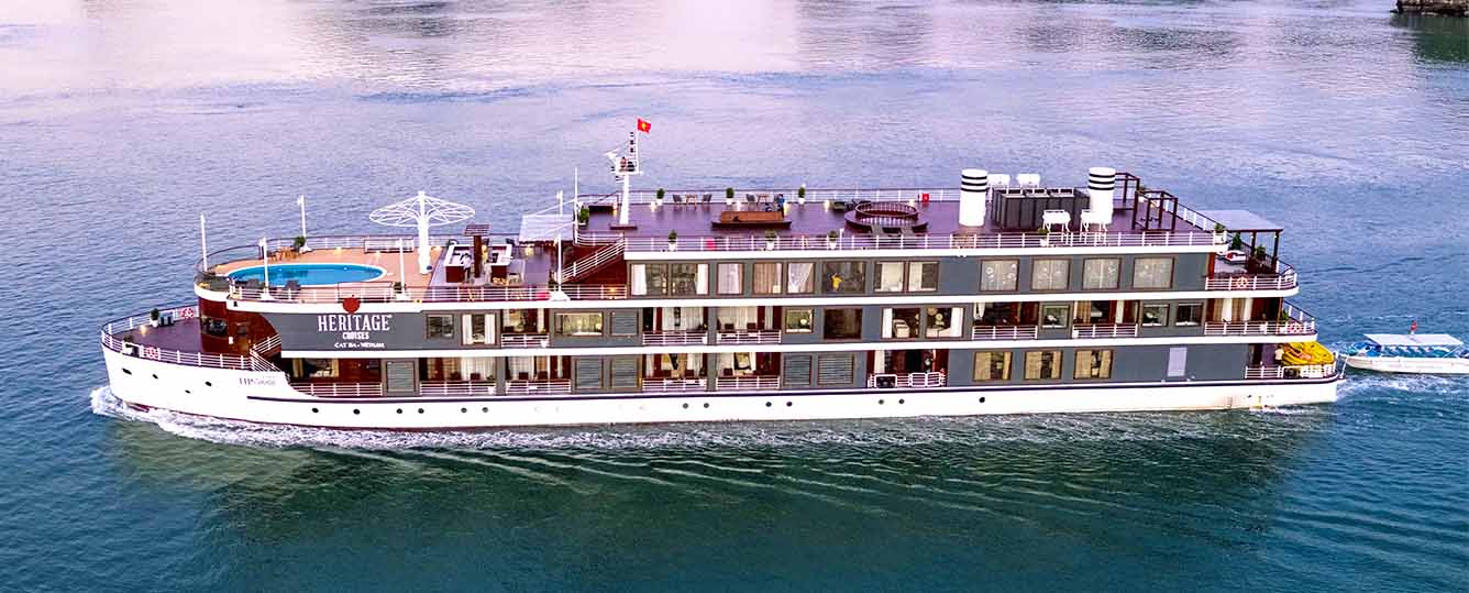 Heritage Cruises - 2 Days 1 Night - Halong Bay & Lan Ha Bay